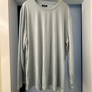 Alfani Ultra Soft Long Sleeve Tee Light Mist Blue Size XXL